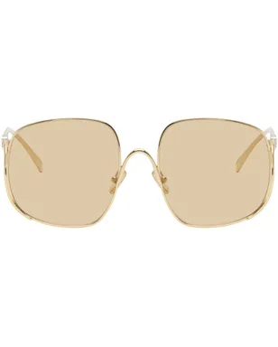 Miu Miu Eyewear オーバーサイズ メタル サングラス - サムネイル1