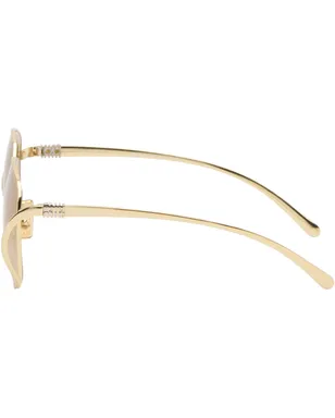 Miu Miu Eyewear オーバーサイズ メタル サングラス - サムネイル3
