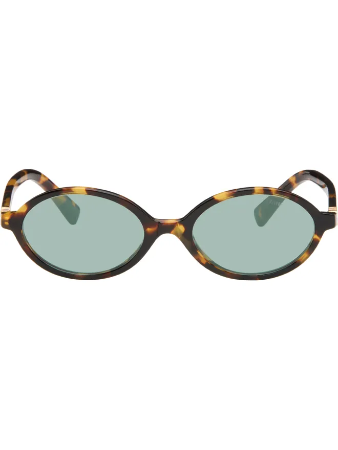 Miu Miu Eyewear Miu Miu Eyewear 'Breaking the Rules' オーバルサングラスの商品画像