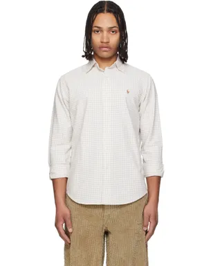 Polo Ralph Lauren クラシックフィット ギンガム オックスフォードシャツ - サムネイル1
