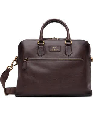 Polo Ralph Lauren Commuter ペブルレザー ブリーフケース - サムネイル1