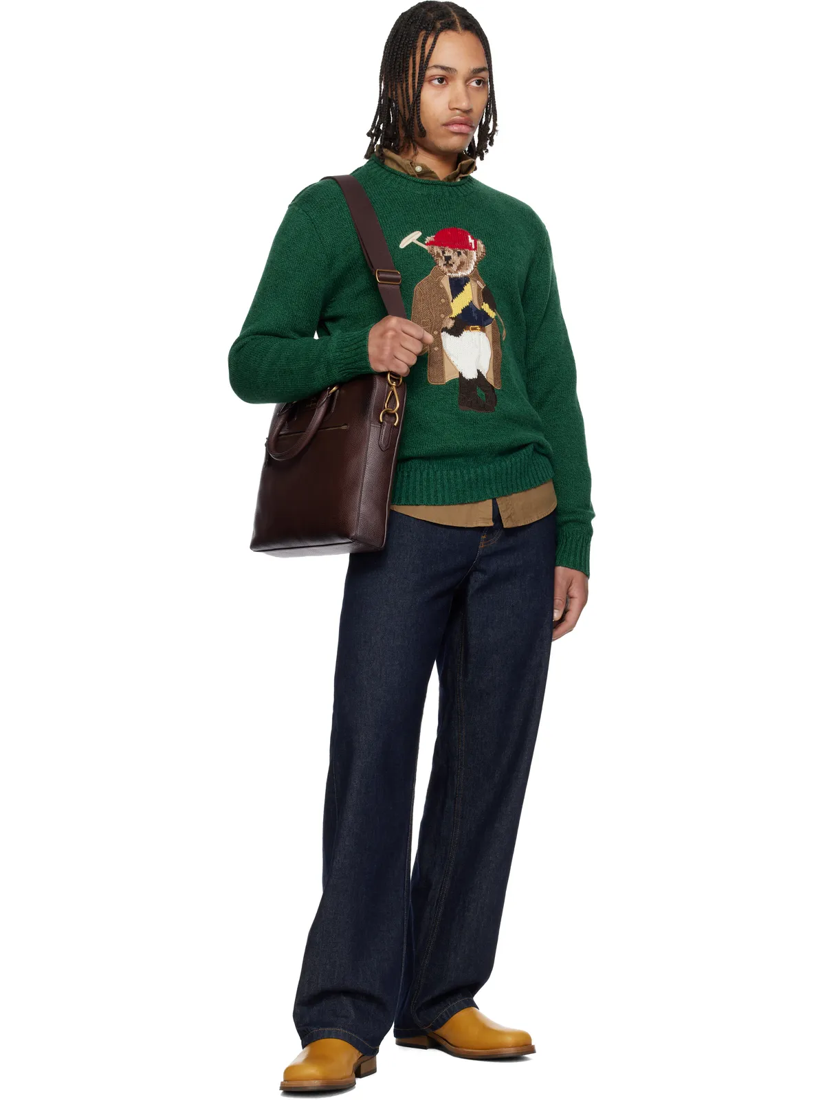 Polo Ralph Lauren Commuter ペブルレザー ブリーフケース - 画像4