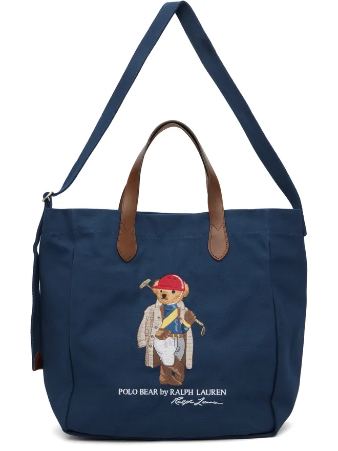 Polo Ralph Lauren Polo Ralph Lauren Shopper Polo ベア キャンバス トートバッグの商品画像