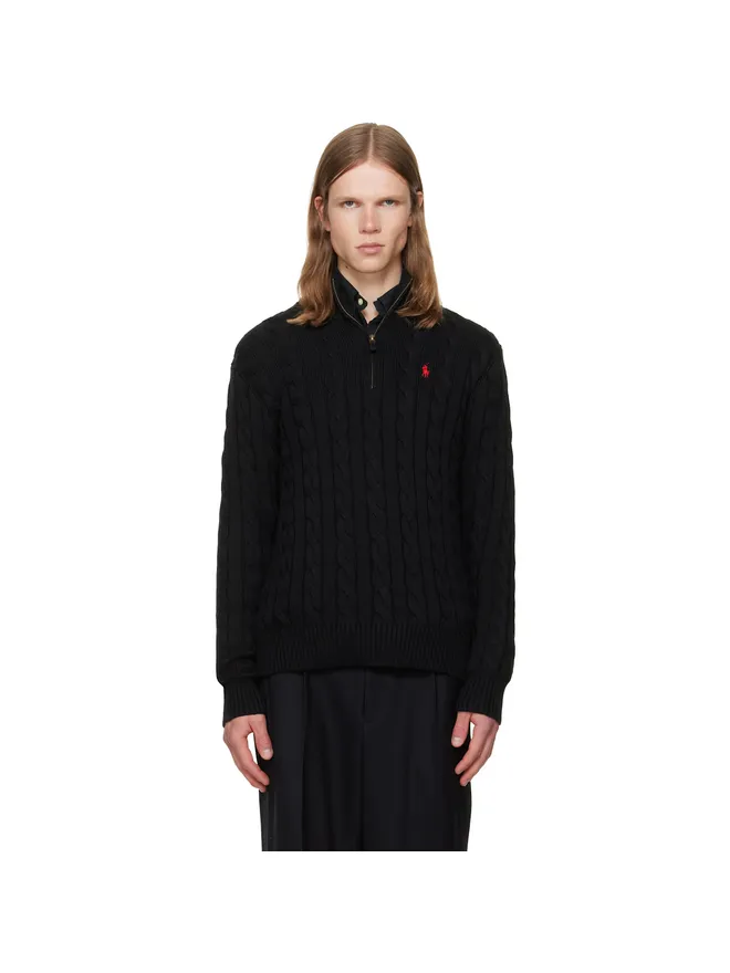 Polo Ralph Lauren Polo Ralph Lauren ケーブルニット コットン ハーフジップ セーターの商品画像