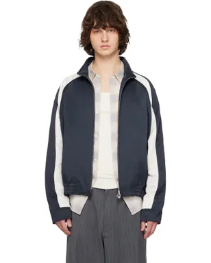 Solid Homme コントラスト トラックジャケット - サムネイル1