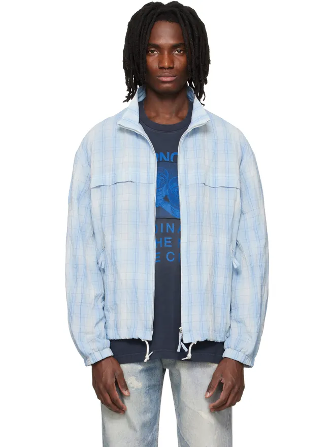 Solid Homme Solid Homme ハイネック チェック ブルゾンジャケットの商品画像