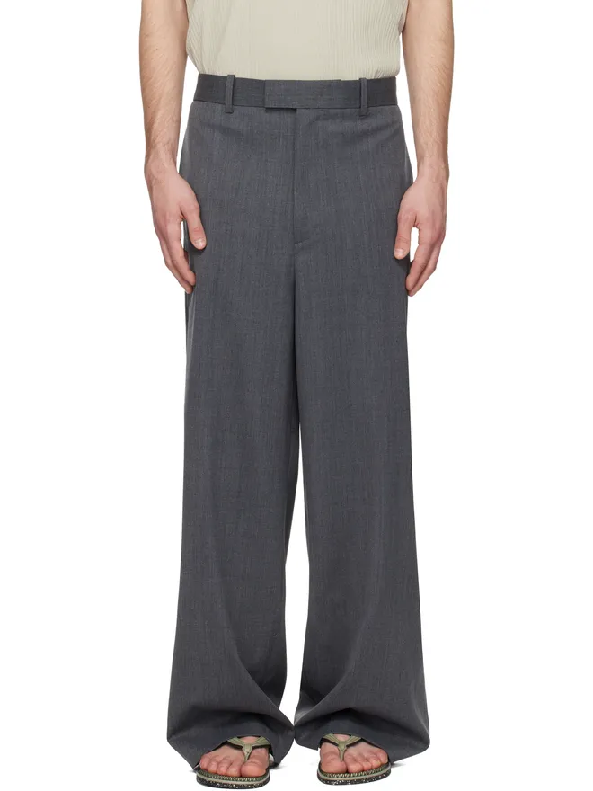 Solid Homme Solid Homme Semi-Wide Back Banding トラウザーズの商品画像