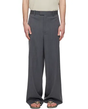 Solid Homme Semi-Wide Back Banding トラウザーズ - サムネイル1