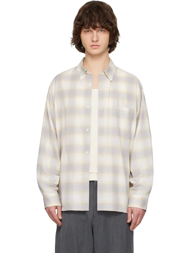 Solid Homme Solid Homme ウールコットン チェック シャツの商品画像