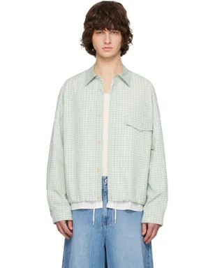 Solid Homme Layered Check Out シャツ - サムネイル1