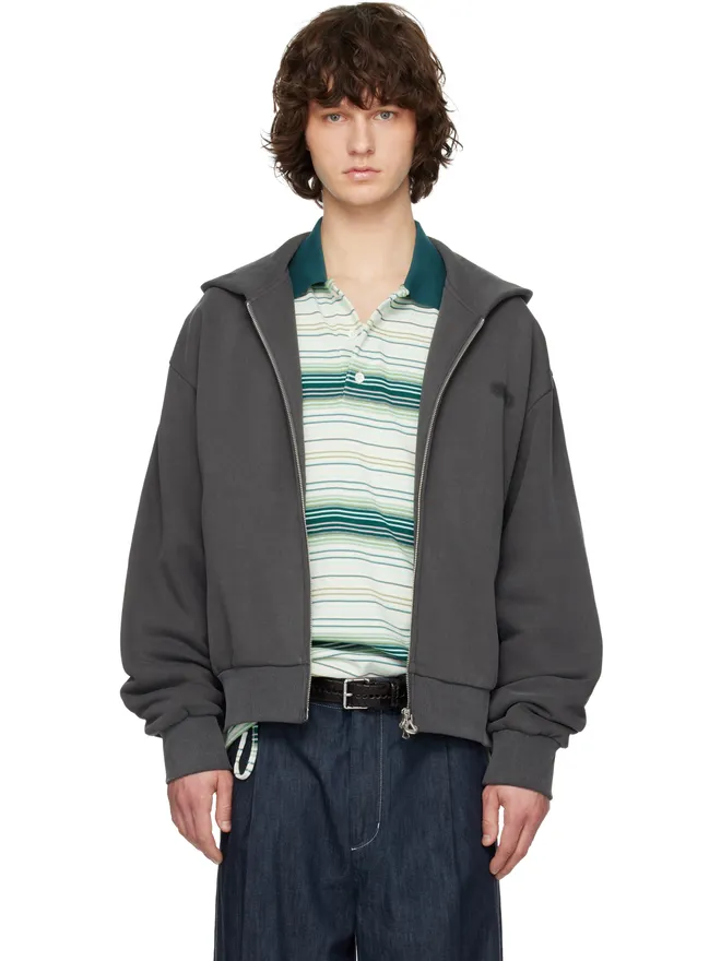 Solid Homme Solid Homme Solid Back Logo ジップアップフーディの商品画像