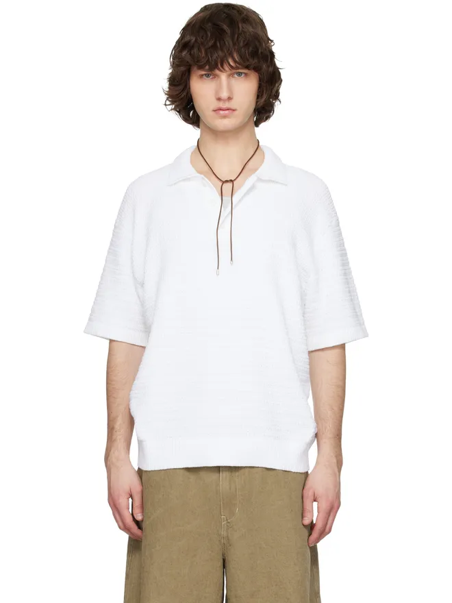 Solid Homme Solid Homme テクスチャード ニットポロシャツの商品画像