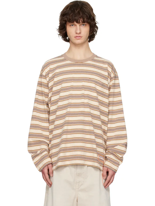 Solid Homme Solid Homme ボーダー 長袖Tシャツの商品画像