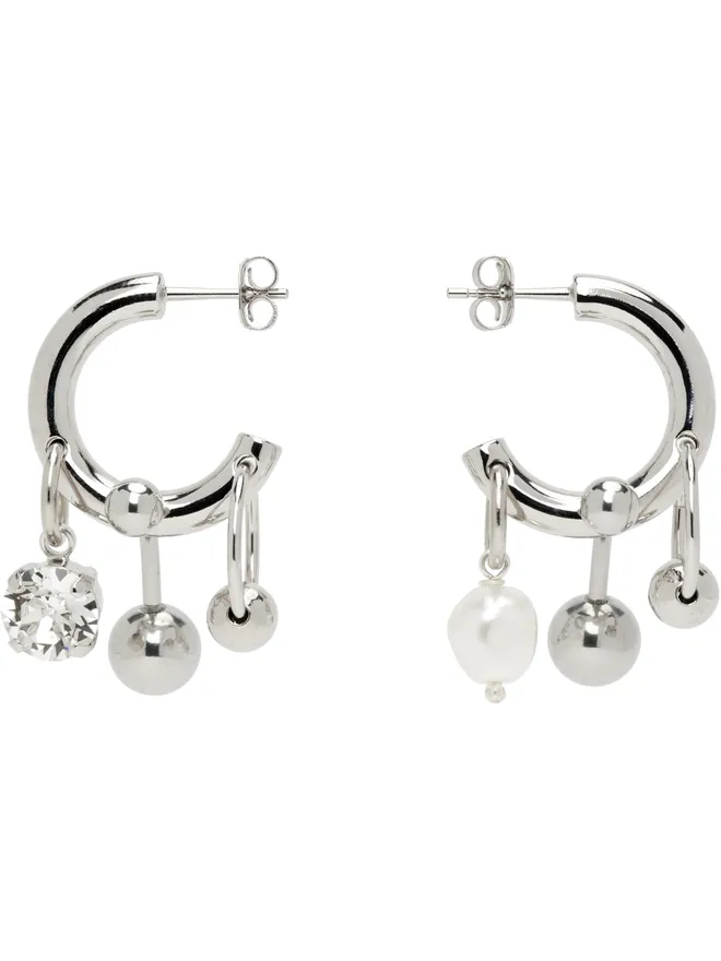 Justine Clenquet Justine Clenquet SSENSE限定 Andrew Crystal ピアスの商品画像