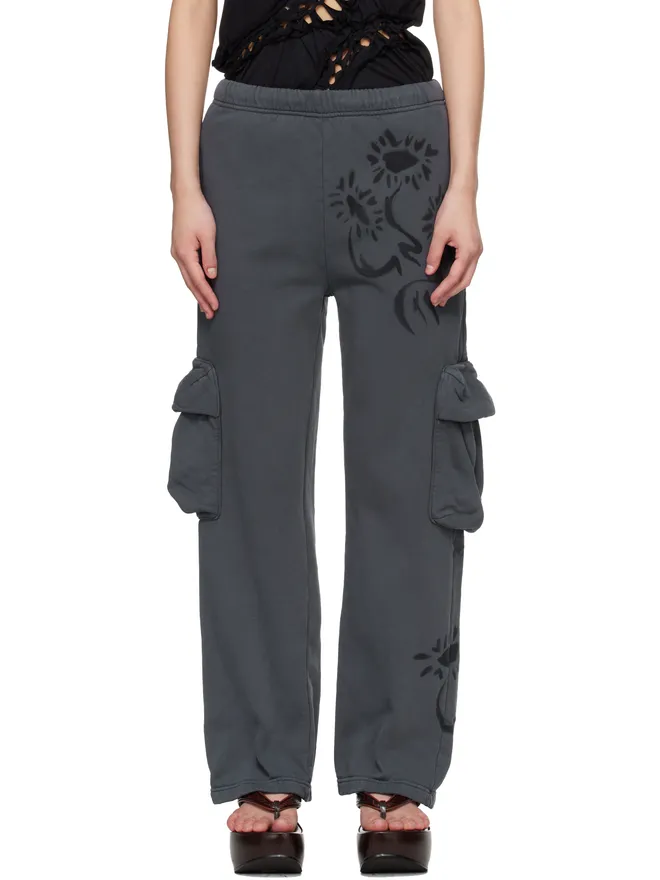Collina Strada Collina Strada 'Charcoal Daisies' ラウンジパンツの商品画像