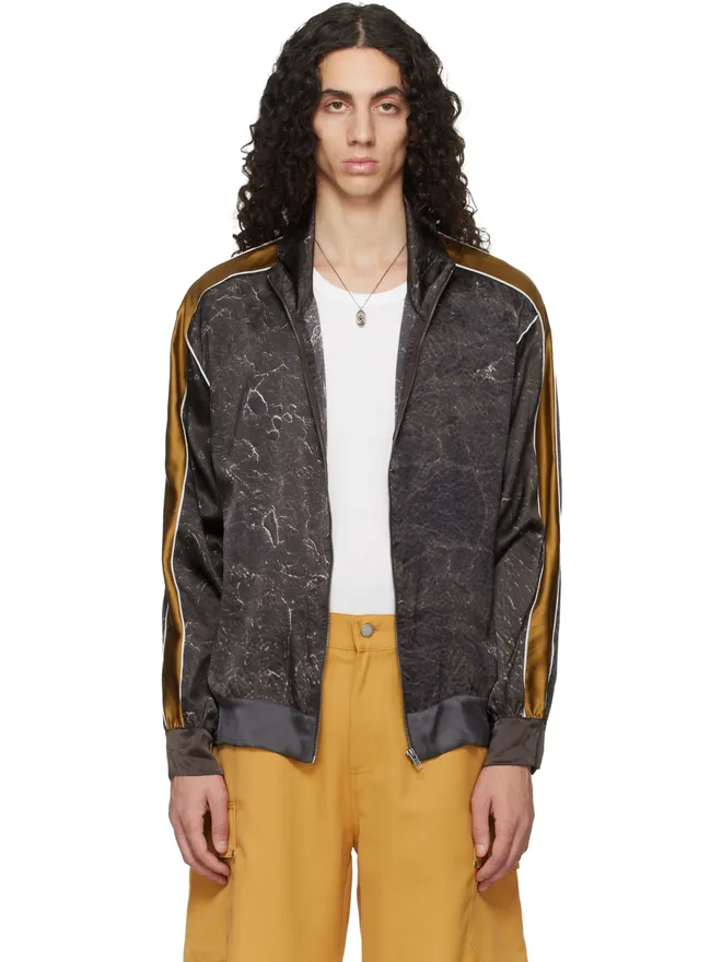 Serapis Serapis Satin Silk Football トラックジャケットの商品画像