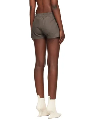 Rick Owens Fog Boxer レザーショートパンツ - サムネイル3