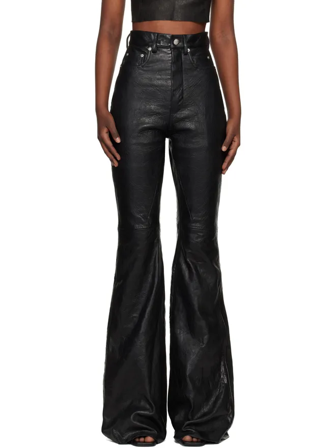 Rick Owens Rick Owens Temple Bolan Bootcut レザーパンツの商品画像