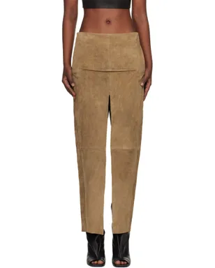 Rick Owens Temple Sliced スエード ミディアムスカート - サムネイル1