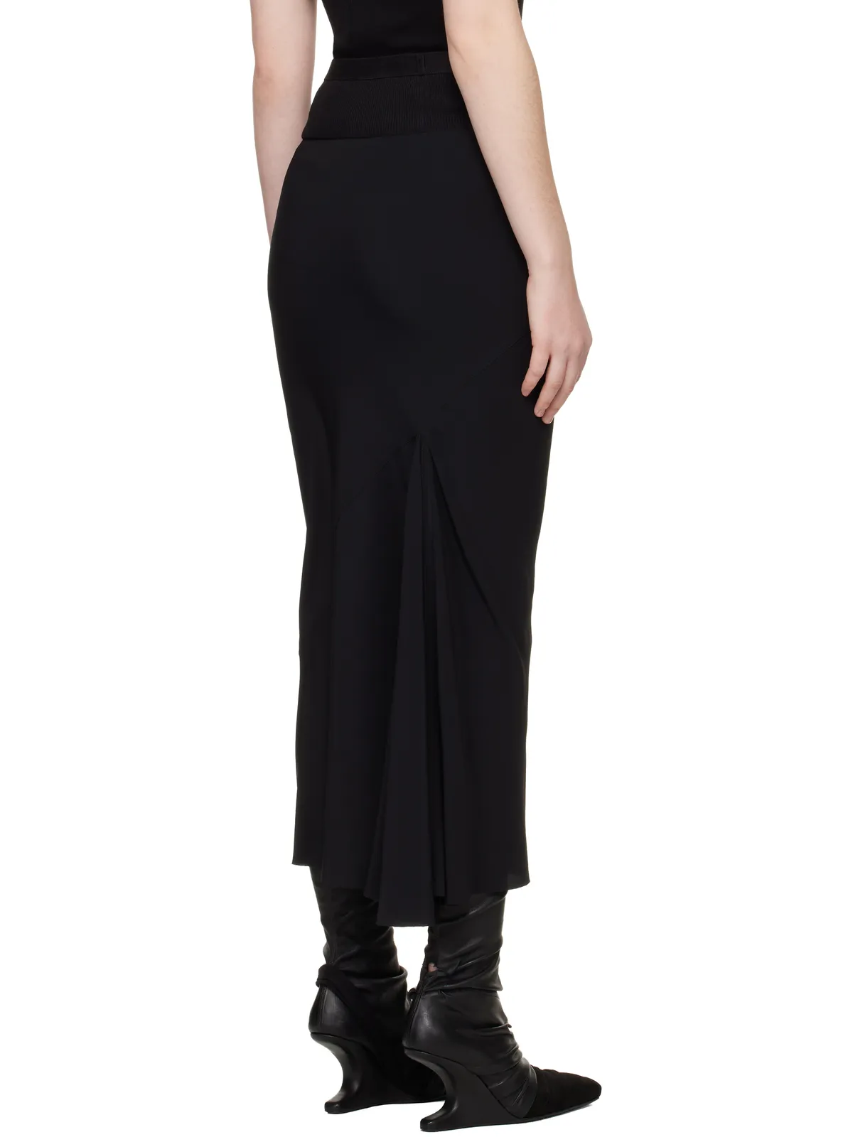 Rick Owens Temple Calf Bias ミディアムスカート - 画像3