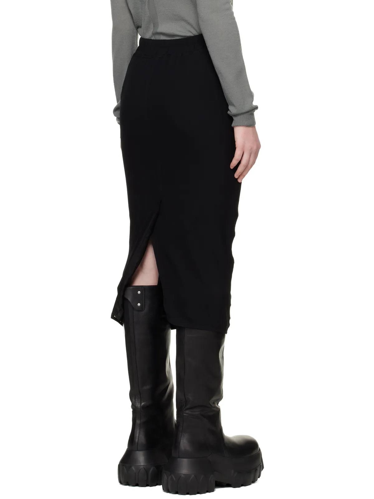 Rick Owens Temple Zipped Short Pillar ミディアムスカート - 画像3