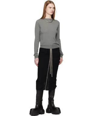 Rick Owens Temple Zipped Short Pillar ミディアムスカート - サムネイル4