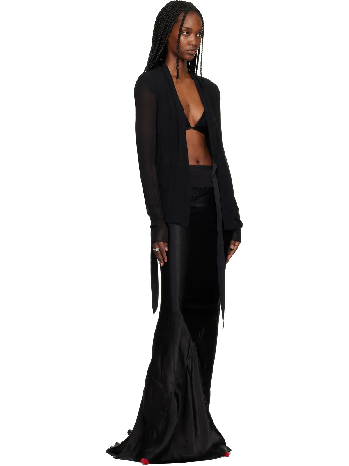 Rick Owens Temple Slim Long Coda マキシスカート - 画像4