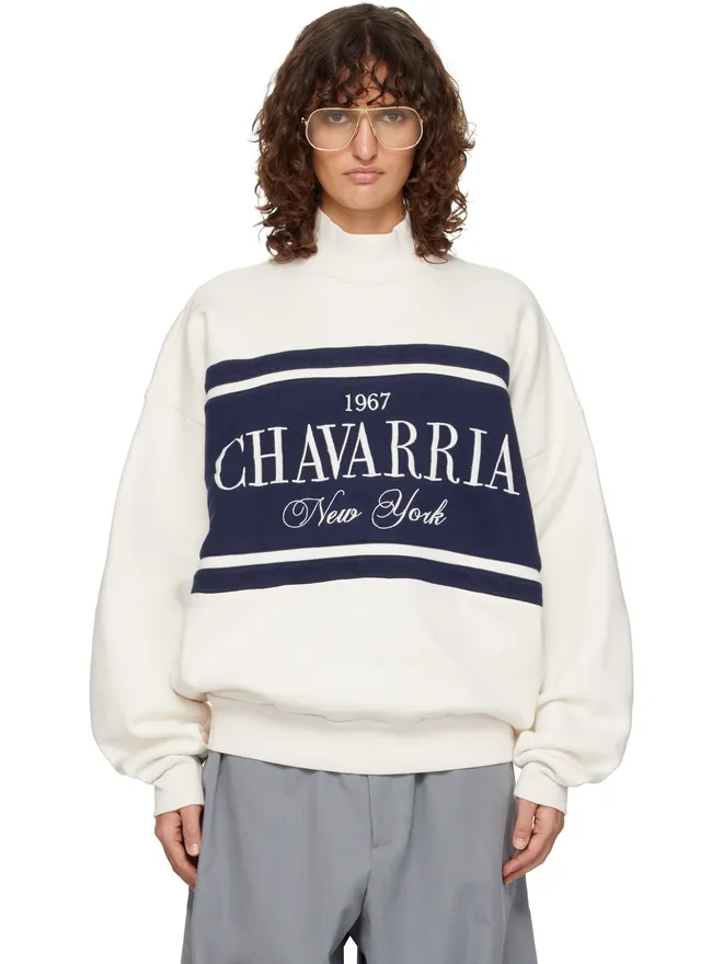 Willy Chavarria Willy Chavarria 'Chavarria' Stripe Gilroy スウェットシャツの商品画像