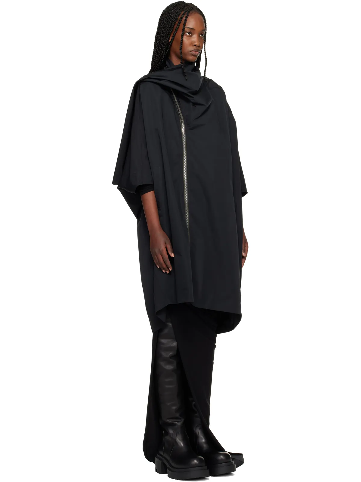 Rick Owens Temple Sail Biker コート - 画像2