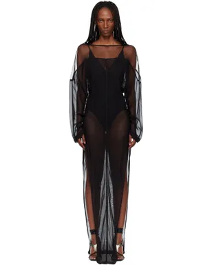 Rick Owens Temple Collage マキシワンピース - サムネイル1