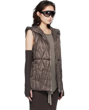 Rick Owens Moncler + Rick Owens Geocamo Ziplock ダウンベスト - サムネイル2