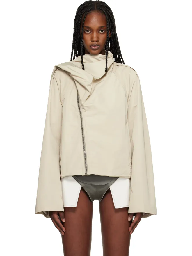Rick Owens Rick Owens Temple Cropped Scarf フライトジャケットの商品画像