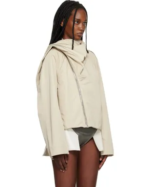 Rick Owens Temple Cropped Scarf フライトジャケット - サムネイル2