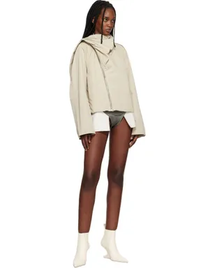 Rick Owens Temple Cropped Scarf フライトジャケット - サムネイル4