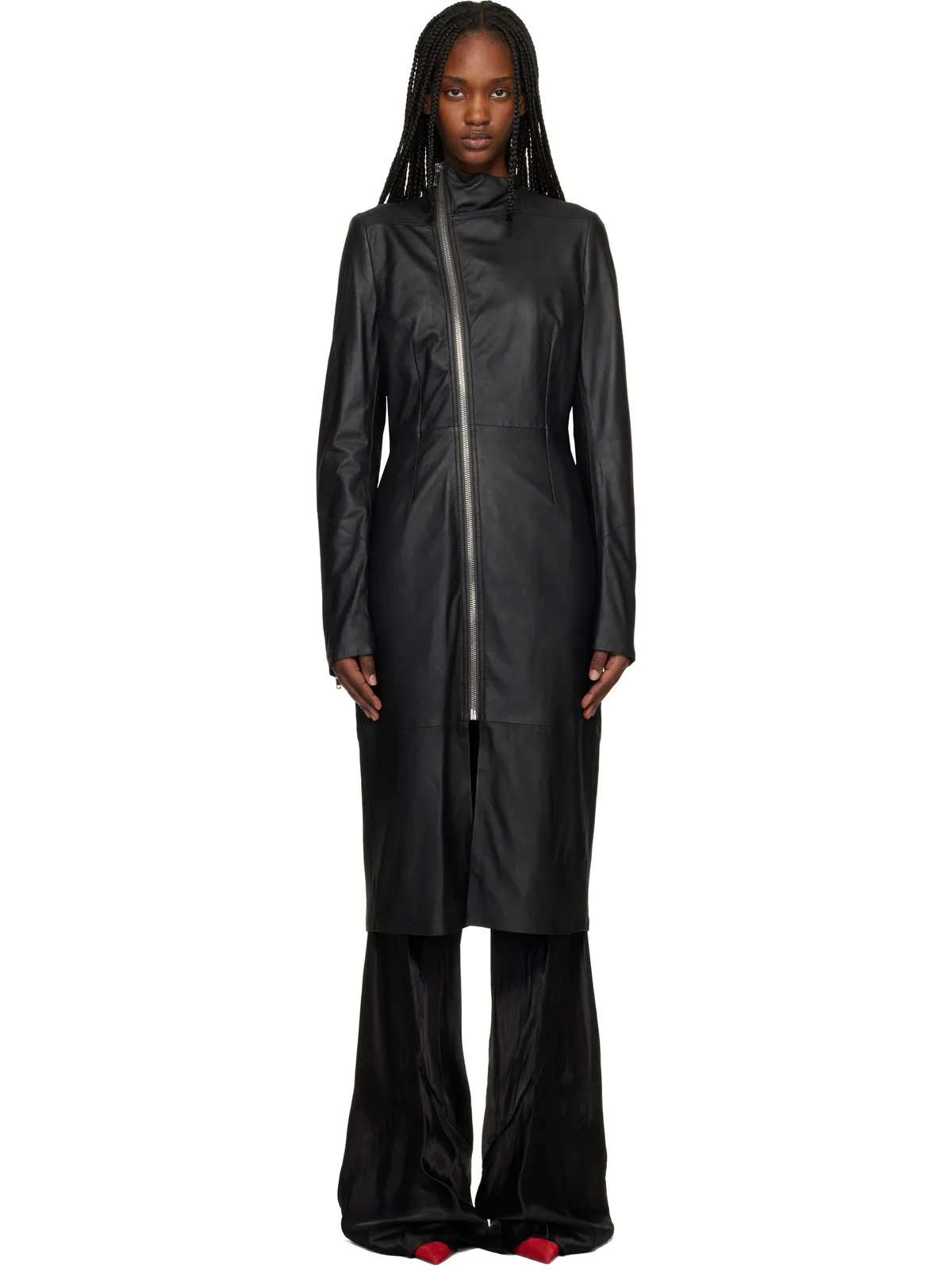 Rick Owens Temple Gary レザーコート - 画像1