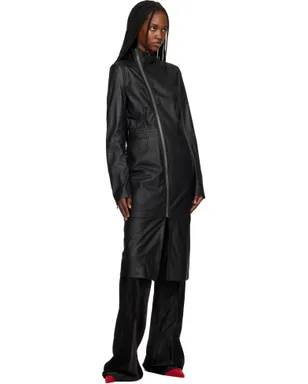 Rick Owens Temple Gary レザーコート - サムネイル4