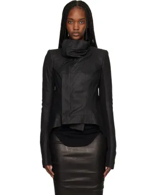 Rick Owens Temple Naska レザージャケット - サムネイル1