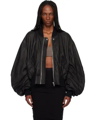 Rick Owens Temple Secchia フライト レザージャケット - サムネイル1