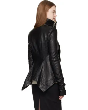 Rick Owens Temple Naska Biker レザージャケット - サムネイル3
