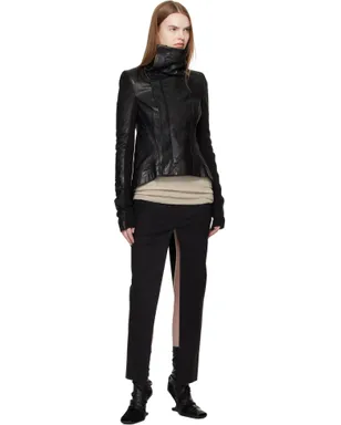 Rick Owens Temple Naska Biker レザージャケット - サムネイル4