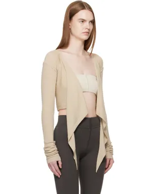 Rick Owens Temple クロップ カシュクールトップス - サムネイル2