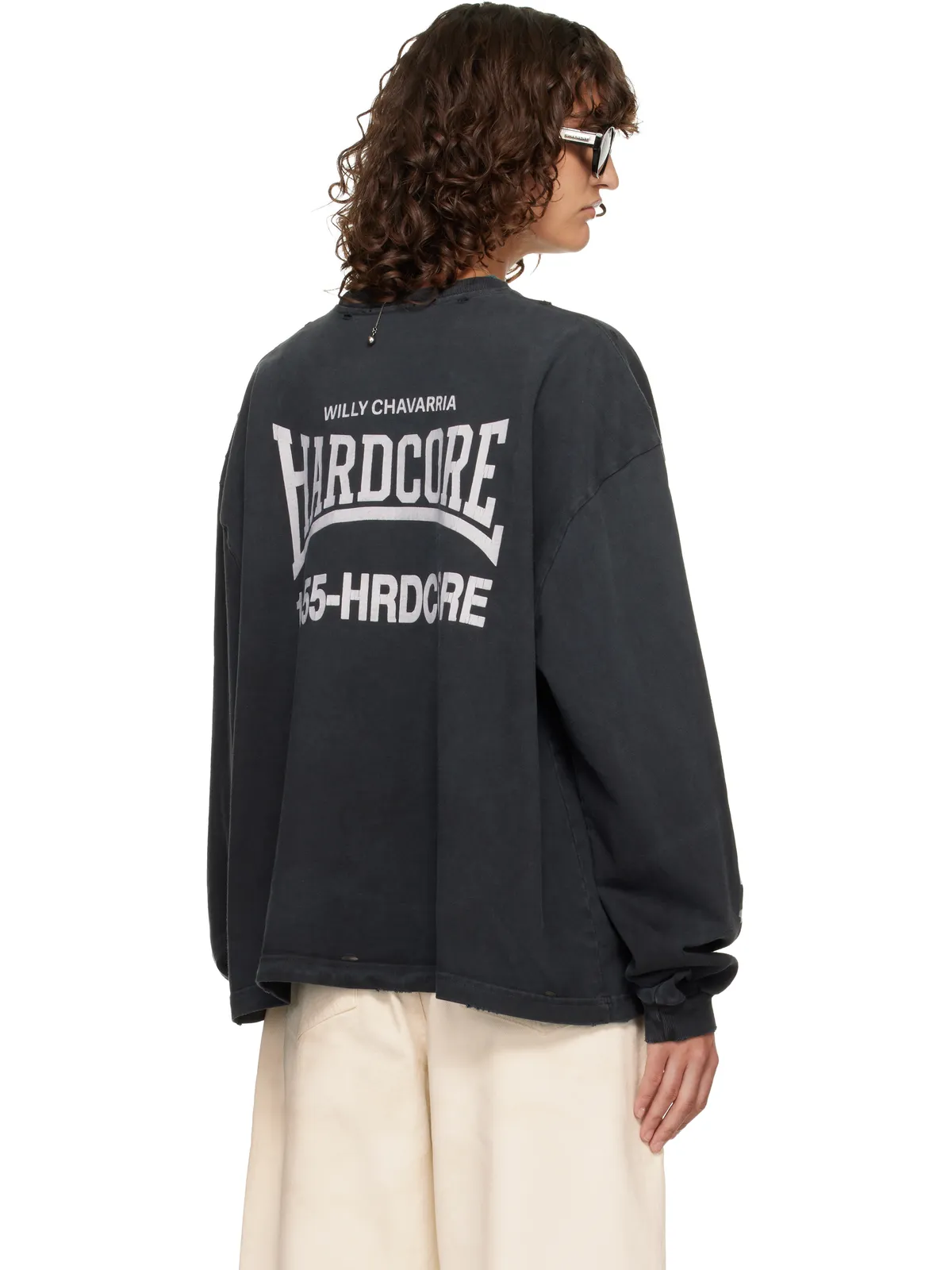 Willy Chavarria 'Hardcore' Buffalo L/S Tシャツ - 画像2