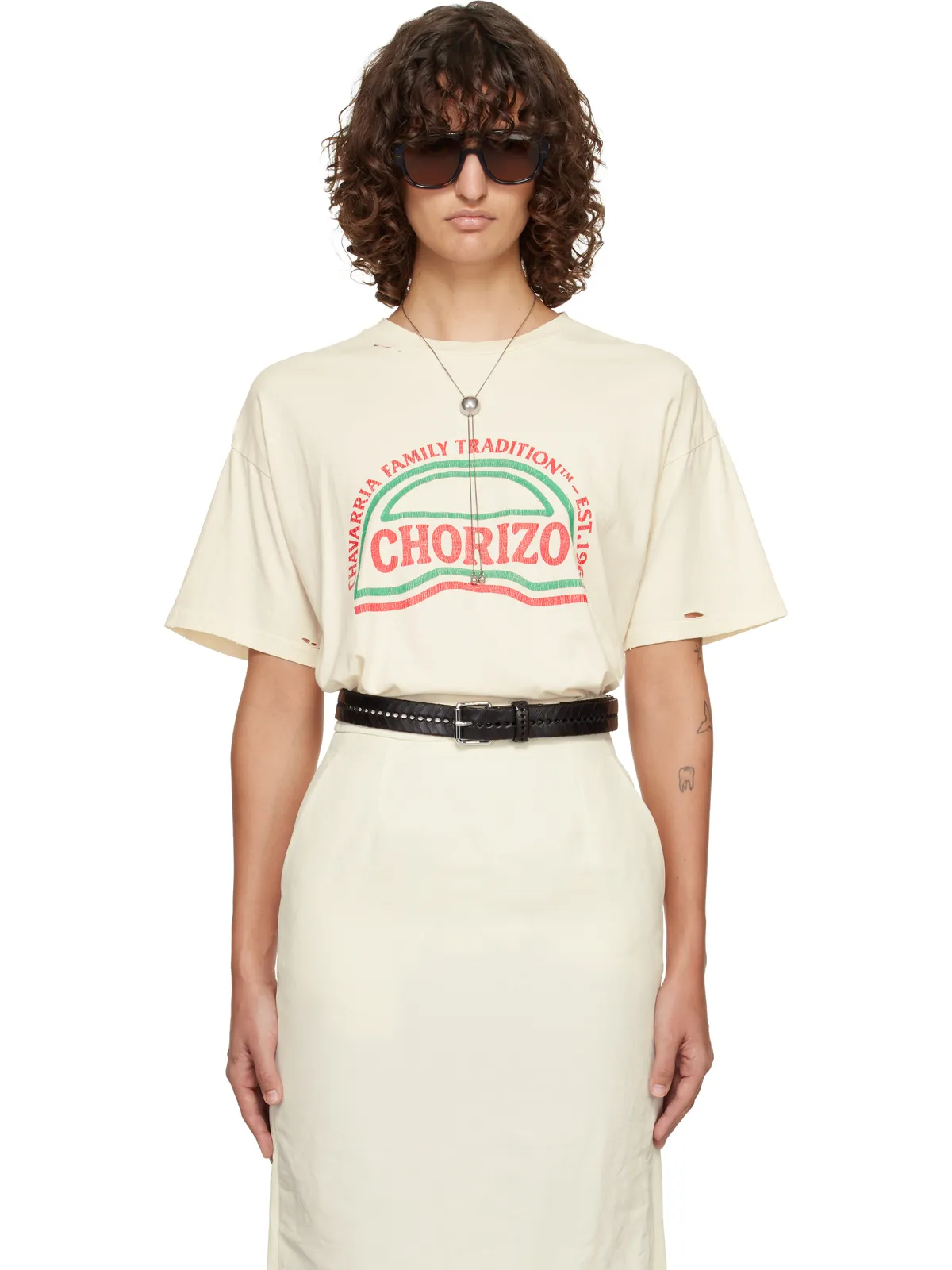 Willy Chavarria 'Chorizo' Easy Tシャツ - 画像1