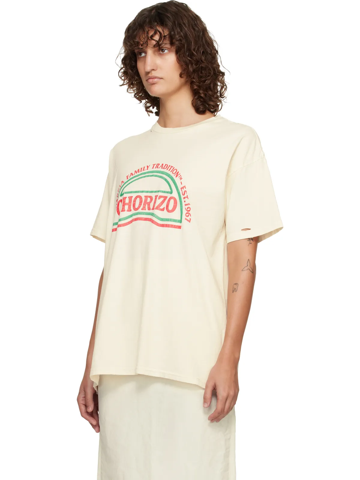 Willy Chavarria 'Chorizo' Easy Tシャツ - 画像4