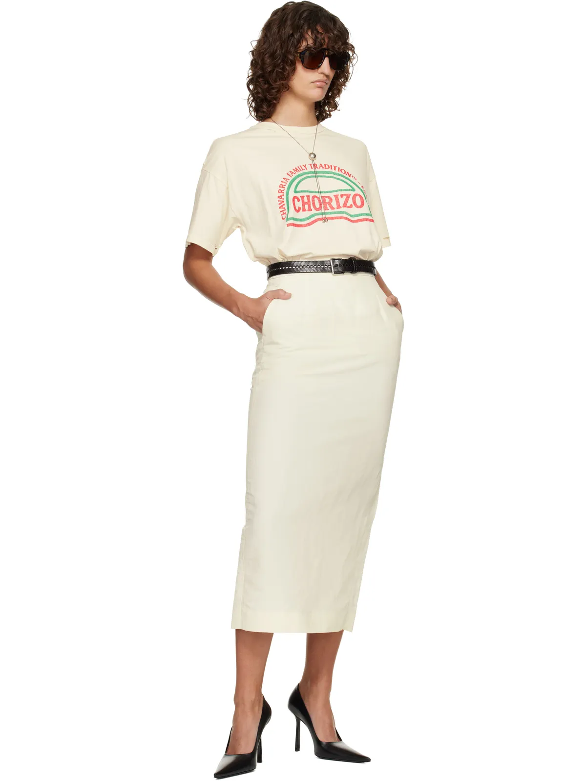 Willy Chavarria 'Chorizo' Easy Tシャツ - 画像5
