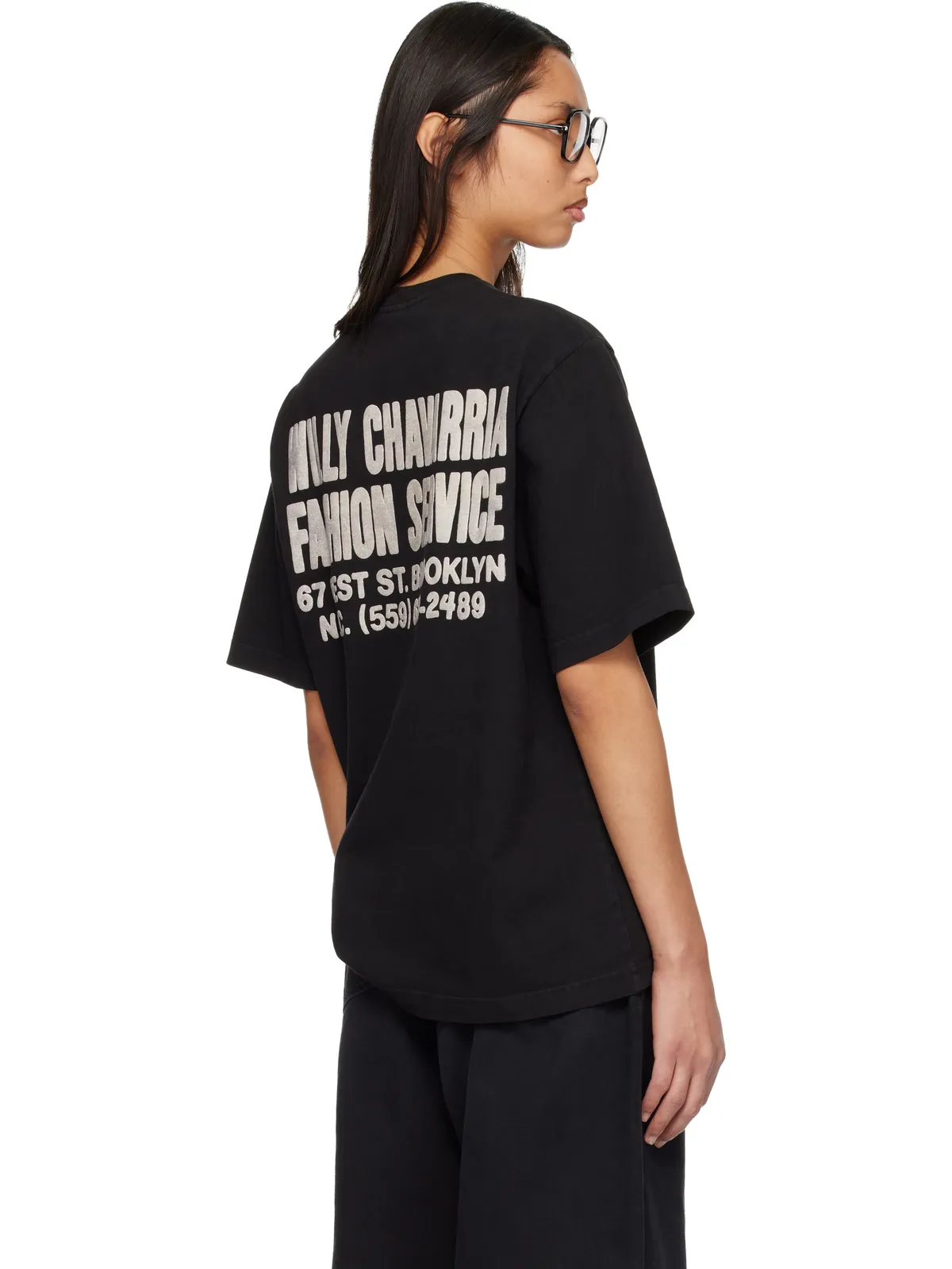 Willy Chavarria 'Fashion Services' Standard Tシャツ - 画像3