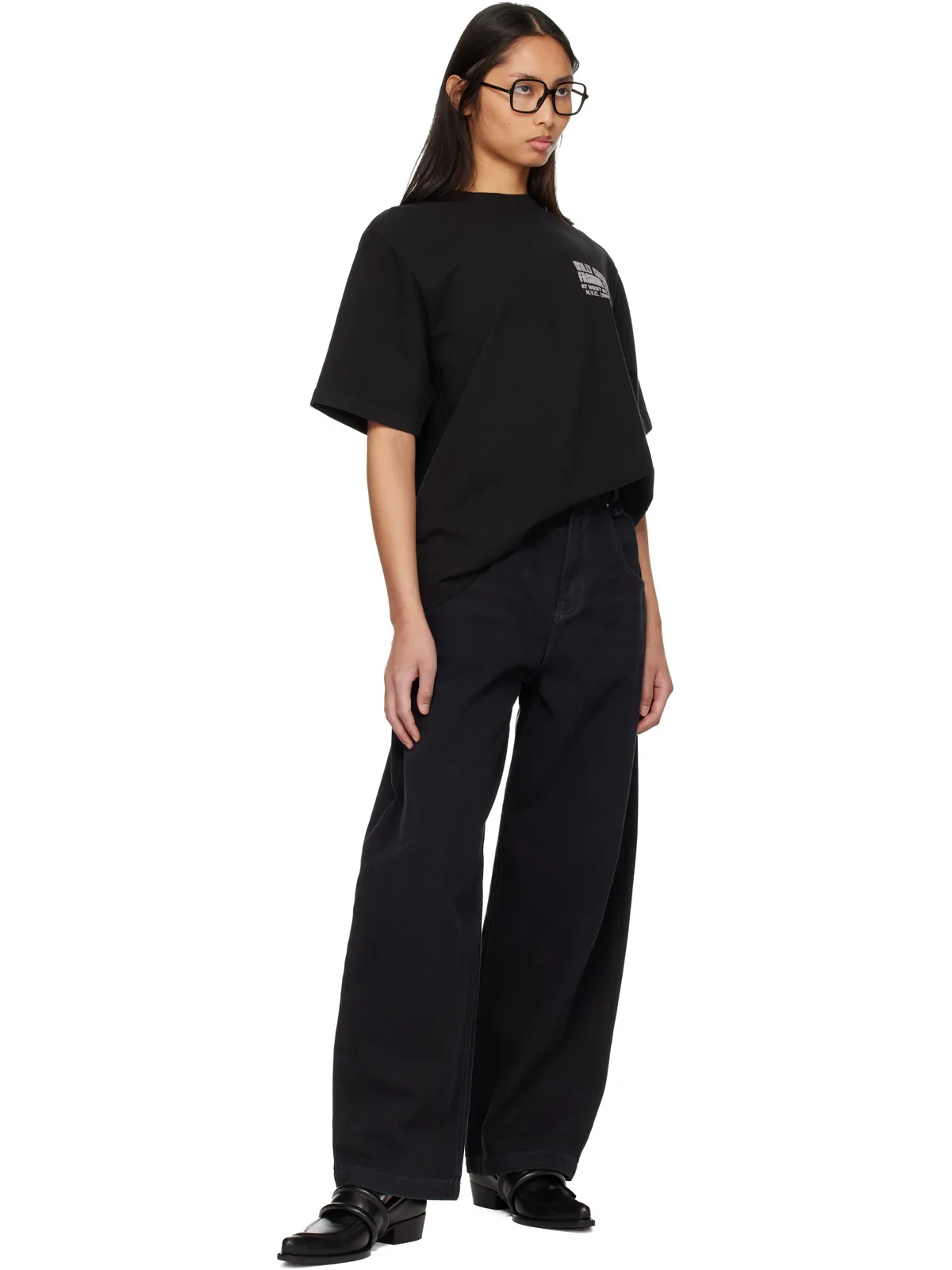 Willy Chavarria 'Fashion Services' Standard Tシャツ - 画像5