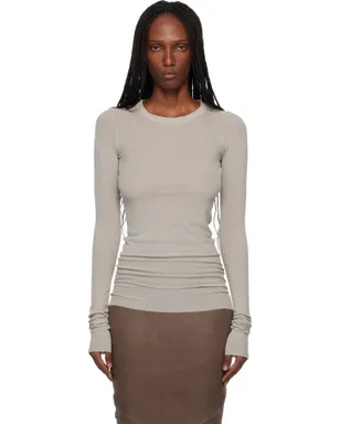 Rick Owens Temple Rib LS Tシャツ - サムネイル1