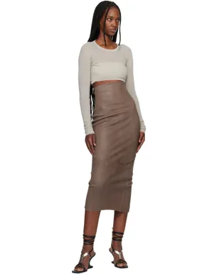 Rick Owens LS Crop Tシャツ - サムネイル4