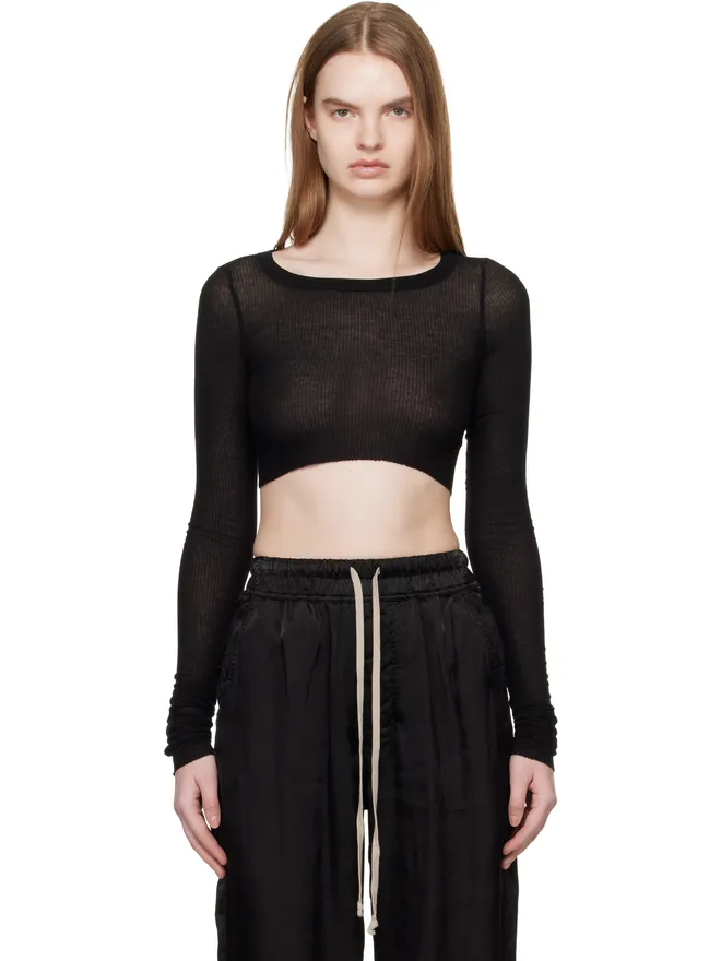 Rick Owens Rick Owens Temple クロップ 長袖Tシャツの商品画像